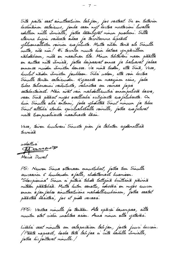 Duvalin
kolmas kirje, sivu 7